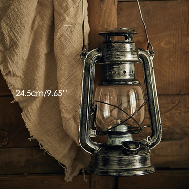 Retro Iron Kerosene Lamp with Wick Vintage Photography Props Home Decoration for Coffee Shop Figurines Miniatures Kerosene Lamp Retro Iron Kerosene Lamp with Wick Vintage Photography Props Home Decoration for Coffee Shop Figurines Miniatures Kerosene Lamp