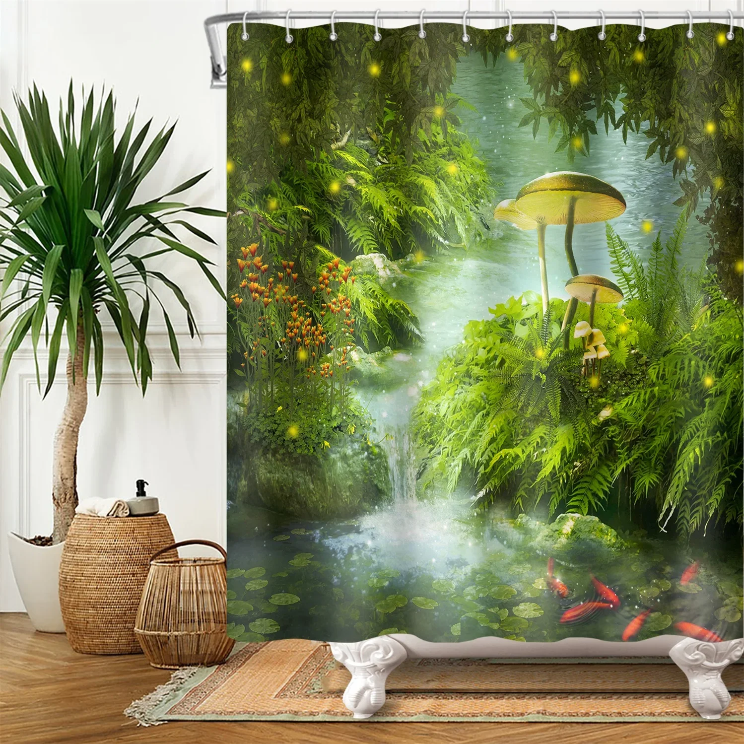 Psychedelic Triangle Mushroom Shower Curtain Magic Butterfly Moon Castle Jungle Polyester Fabric Hanging Curtains Bathroom Decor Psychedelic Triangle Mushroom Shower Curtain Magic Butterfly Moon Castle Jungle Polyester Fabric Hanging Curtains Bathroom Decor