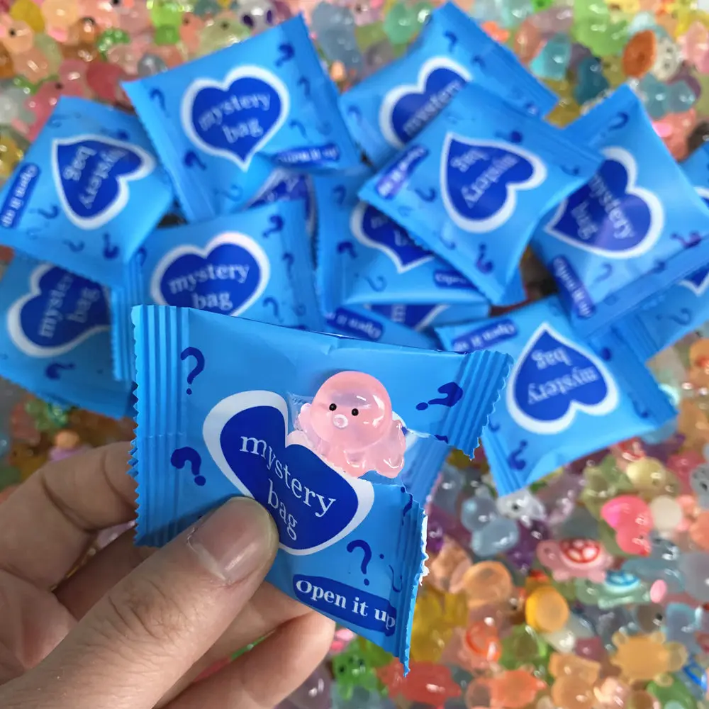 10/30/60PCS Surprise Blind Bags Luminous Animal Mushroom Figurines Miniature Mystery Bag For Potted Dollhouse Fairy Garden Decor