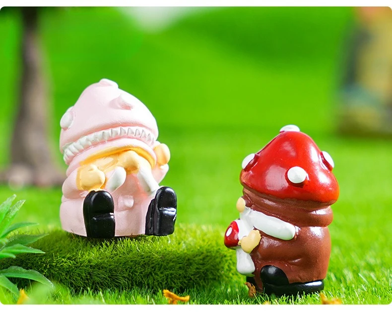 8/24PCs Mini Dwarf Doll Figurine Miniature Resin Mushroom Gnome Doll Garden Landscape Crafts Small Ornaments Desktop Decoration 8/24PCs Mini Dwarf Doll Figurine Miniature Resin Mushroom Gnome Doll Garden Landscape Crafts Small Ornaments Desktop Decoration