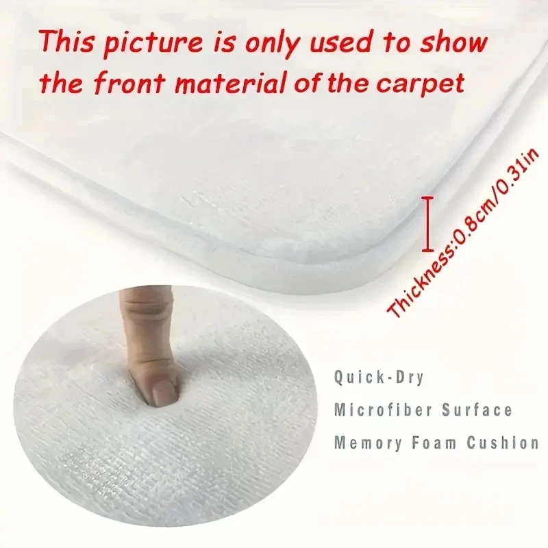 Enchanting Mushroom Round Floor Mat - Big Mushrooms & Lush Foliage on Dark Blue, Soft & Non-Slip, Magical Room Decor