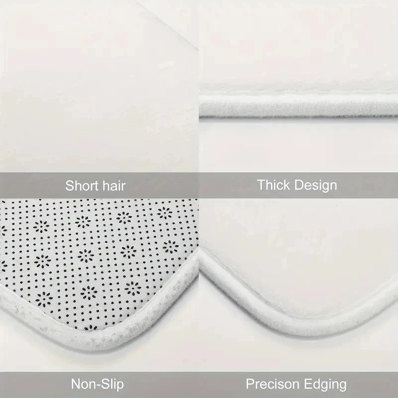 Enchanting Mushroom Round Floor Mat - Big Mushrooms & Lush Foliage on Dark Blue, Soft & Non-Slip, Magical Room Decor