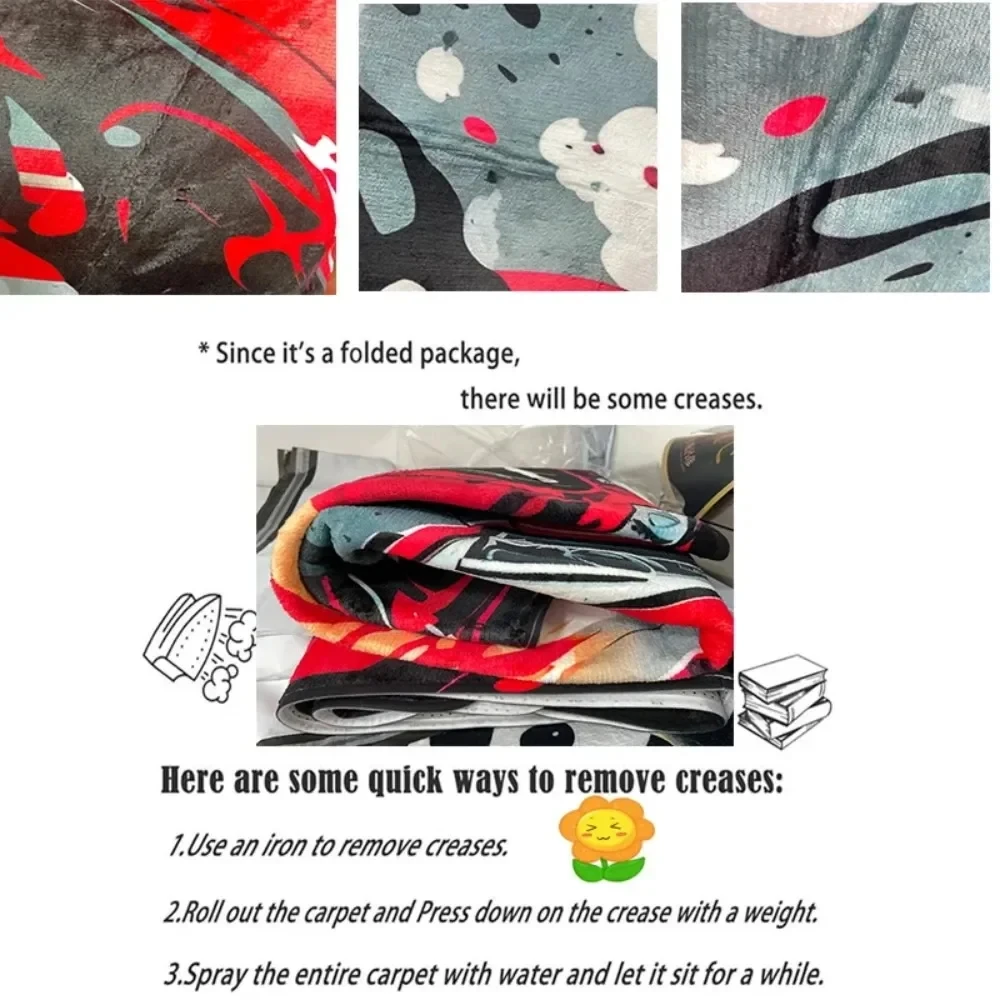 Enchanting Mushroom Round Floor Mat - Big Mushrooms & Lush Foliage on Dark Blue, Soft & Non-Slip, Magical Room Decor