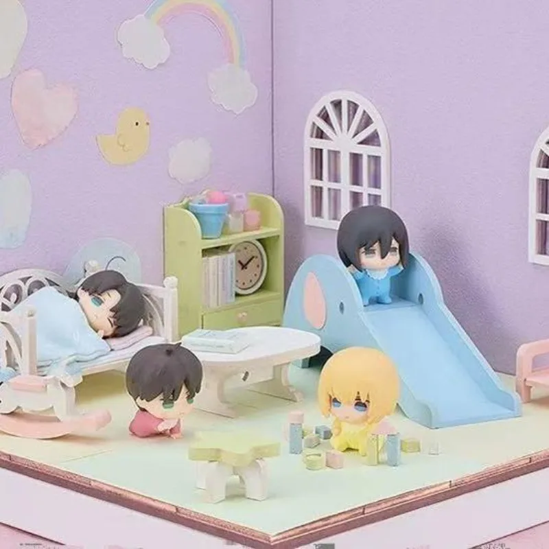 Attack on Titan Gashapon Toys Eren Jaeger Mikasa Ackerman Armin Arlert Levi Ackerman Q Version Action Figure Model Ornament Toys Attack on Titan Gashapon Toys Eren Jaeger Mikasa Ackerman Armin Arlert Levi Ackerman Q Version Action Figure Model Ornament Toys