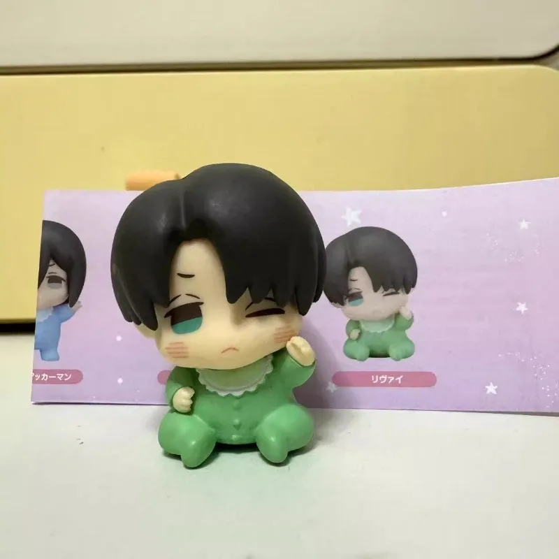 Attack on Titan Gashapon Toys Eren Jaeger Mikasa Ackerman Armin Arlert Levi Ackerman Q Version Action Figure Model Ornament Toys Attack on Titan Gashapon Toys Eren Jaeger Mikasa Ackerman Armin Arlert Levi Ackerman Q Version Action Figure Model Ornament Toys