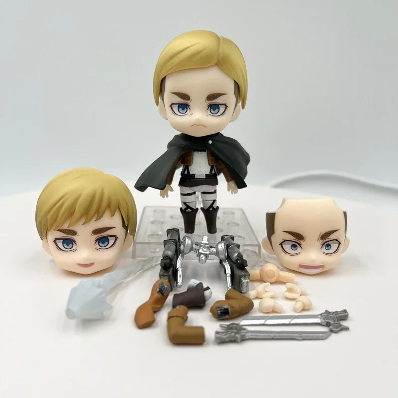 #1123 Hanji Attack on Titan Anime Figure Hange Zoe Shingeki no Kyojin Action Figure #775 Erwin Smith Figure Collectible Doll Toy
