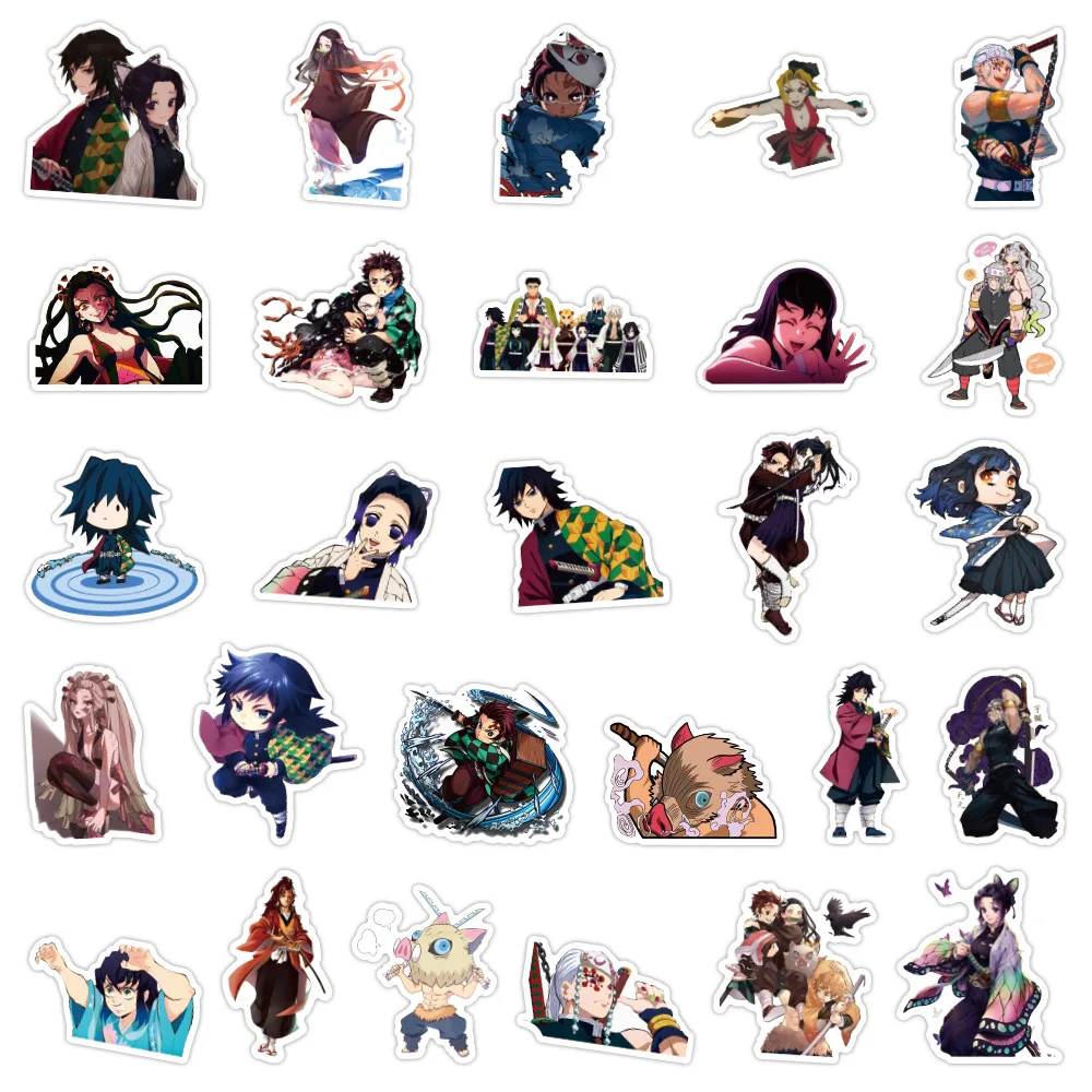 50/100pcs New Demon Slayer Stickers Kimetsu No Yaiba Yuukaku-hen Cool Graffiti Anime Vinyl Decal for Laptop Car Waterproof 50/100pcs New Demon Slayer Stickers Kimetsu No Yaiba Yuukaku-hen Cool Graffiti Anime Vinyl Decal for Laptop Car Waterproof