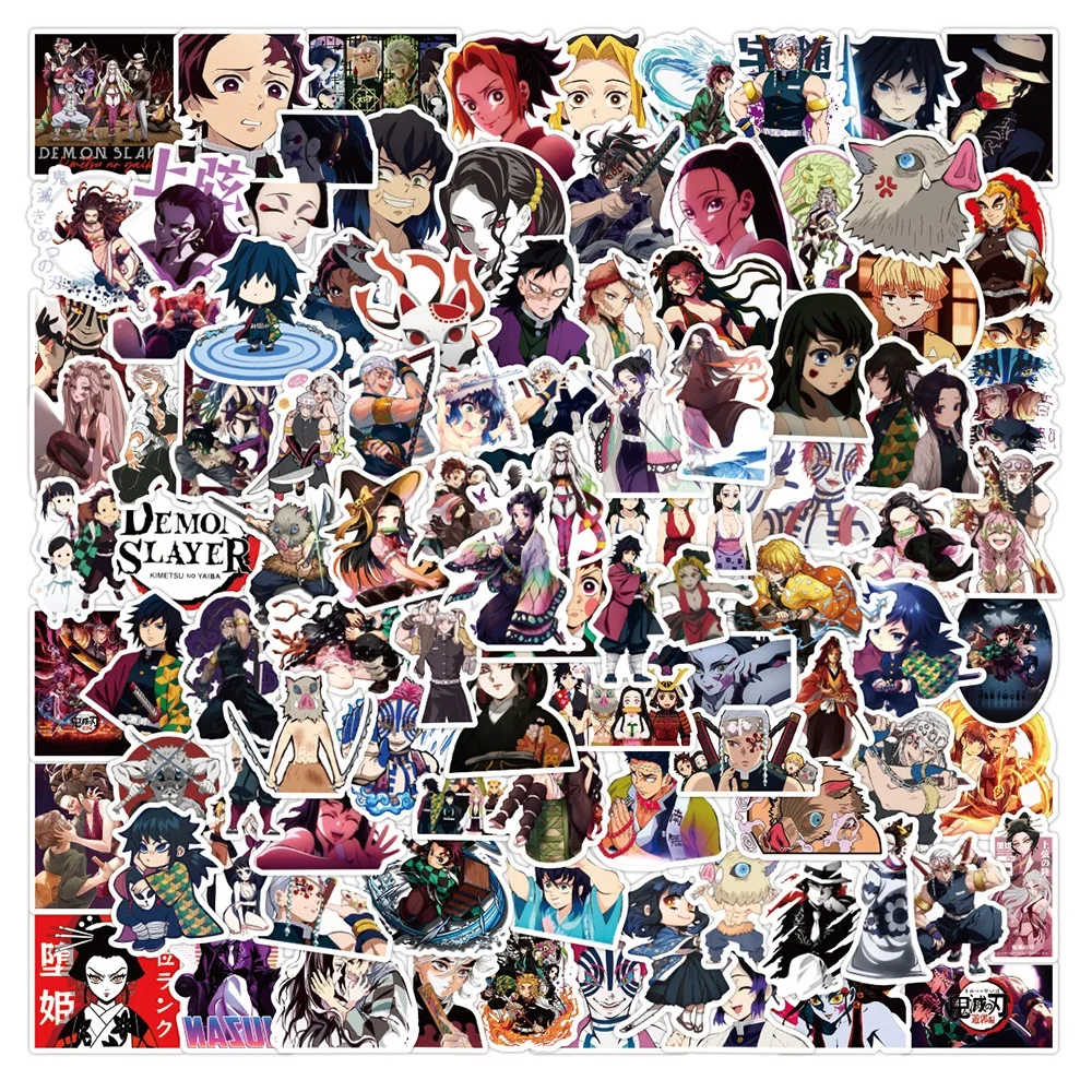 50/100pcs New Demon Slayer Stickers Kimetsu No Yaiba Yuukaku-hen Cool Graffiti Anime Vinyl Decal for Laptop Car Waterproof 50/100pcs New Demon Slayer Stickers Kimetsu No Yaiba Yuukaku-hen Cool Graffiti Anime Vinyl Decal for Laptop Car Waterproof