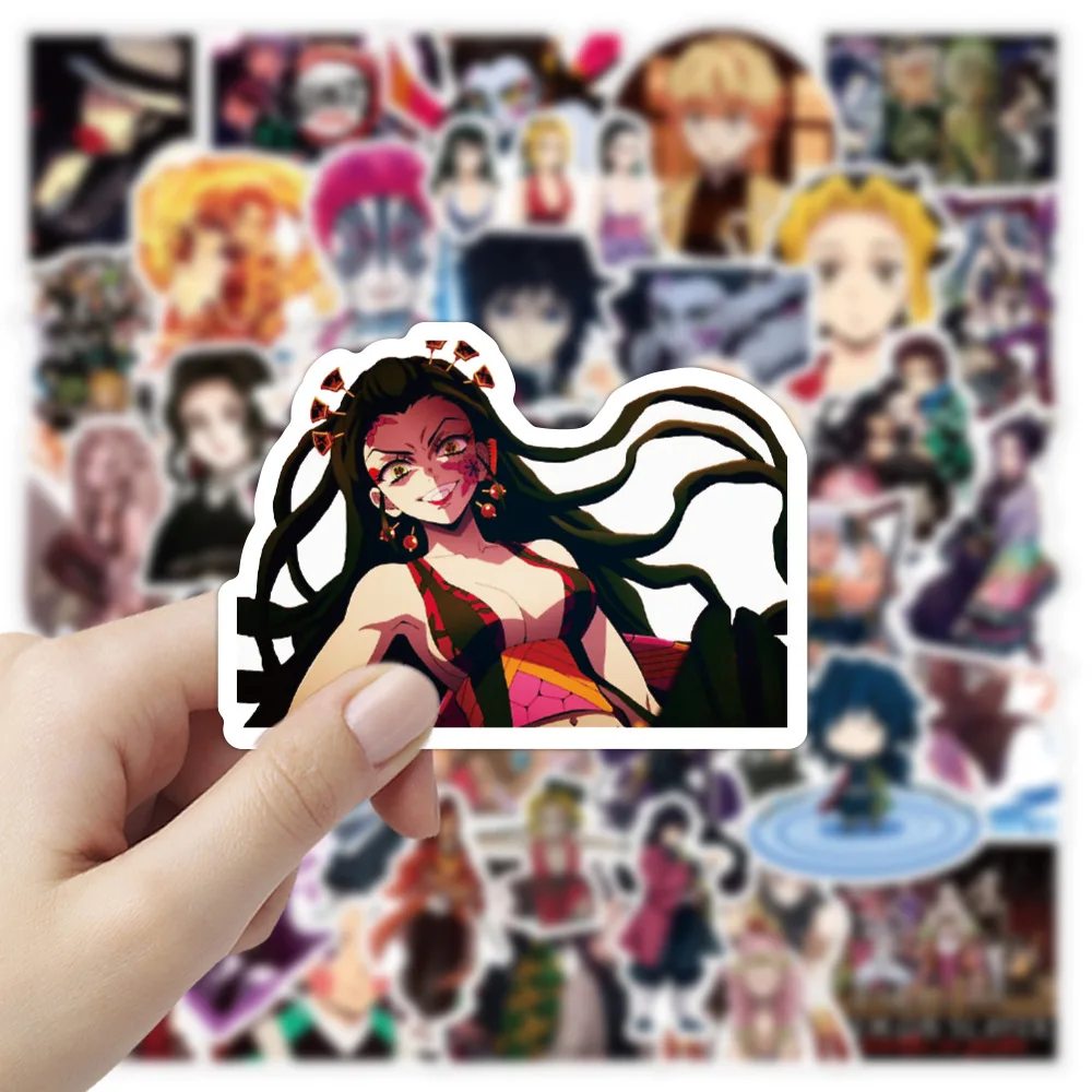 50/100pcs New Demon Slayer Stickers Kimetsu No Yaiba Yuukaku-hen Cool Graffiti Anime Vinyl Decal for Laptop Car Waterproof 50/100pcs New Demon Slayer Stickers Kimetsu No Yaiba Yuukaku-hen Cool Graffiti Anime Vinyl Decal for Laptop Car Waterproof