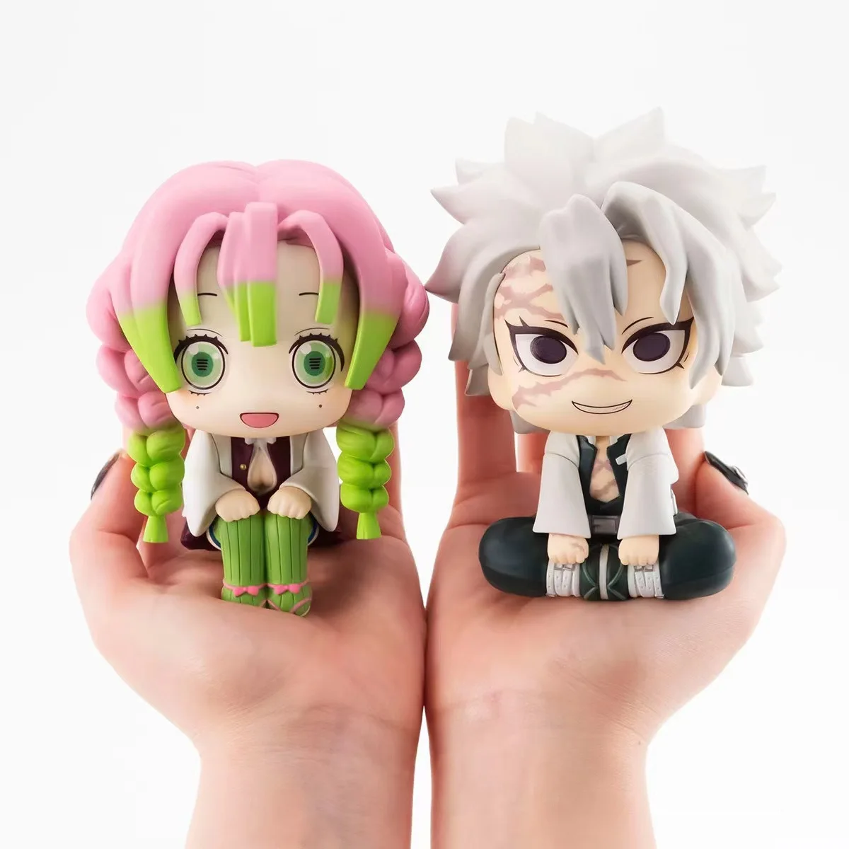 10CM Demon Slayer Anime Figure Kanroji Mitsuri Shinazugawa Sanemi Kawaii Q Ver Action Figure Model Toys Collection Doll Kid Gift 10CM Demon Slayer Anime Figure Kanroji Mitsuri Shinazugawa Sanemi Kawaii Q Ver Action Figure Model Toys Collection Doll Kid Gift