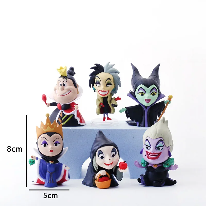 6pcs/set Disney Maleficent PVC Action Figure Dolls Villains Series Evil Queen Model Car Ornament Kids Toys Cake Decoration Gifts 6pcs/set Disney Maleficent PVC Action Figure Dolls Villains Series Evil Queen Model Car Ornament Kids Toys Cake Decoration Gifts