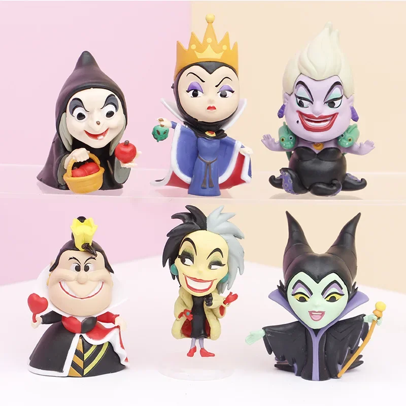 6pcs/set Disney Maleficent PVC Action Figure Dolls Villains Series Evil Queen Model Car Ornament Kids Toys Cake Decoration Gifts 6pcs/set Disney Maleficent PVC Action Figure Dolls Villains Series Evil Queen Model Car Ornament Kids Toys Cake Decoration Gifts