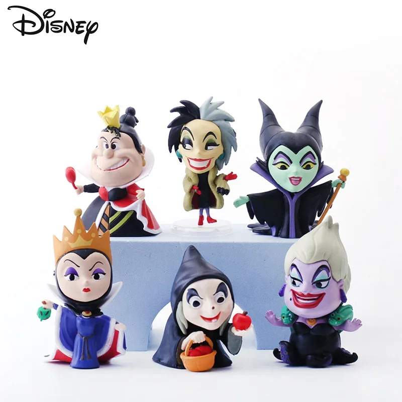 6pcs/set Disney Maleficent PVC Action Figure Dolls Villains Series Evil Queen Model Car Ornament Kids Toys Cake Decoration Gifts 6pcs/set Disney Maleficent PVC Action Figure Dolls Villains Series Evil Queen Model Car Ornament Kids Toys Cake Decoration Gifts