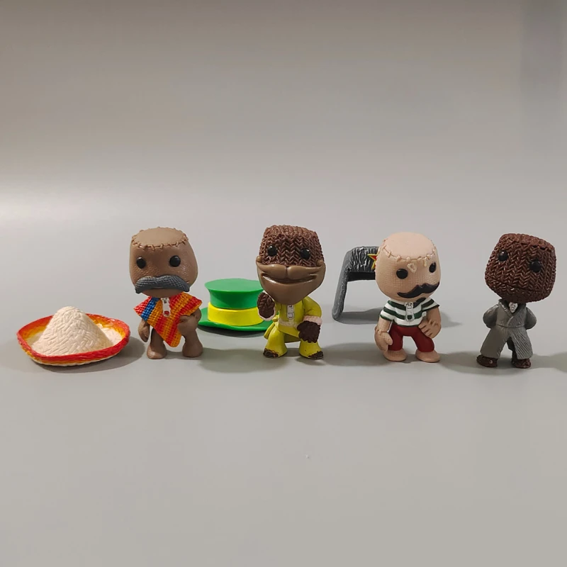Little Big Planet Sackboy Action Figure Game Periphery Model Toys Cute Doll Key Chain Pendant Decorations Collectable Kid Gifts Little Big Planet Sackboy Action Figure Game Periphery Model Toys Cute Doll Key Chain Pendant Decorations Collectable Kid Gifts