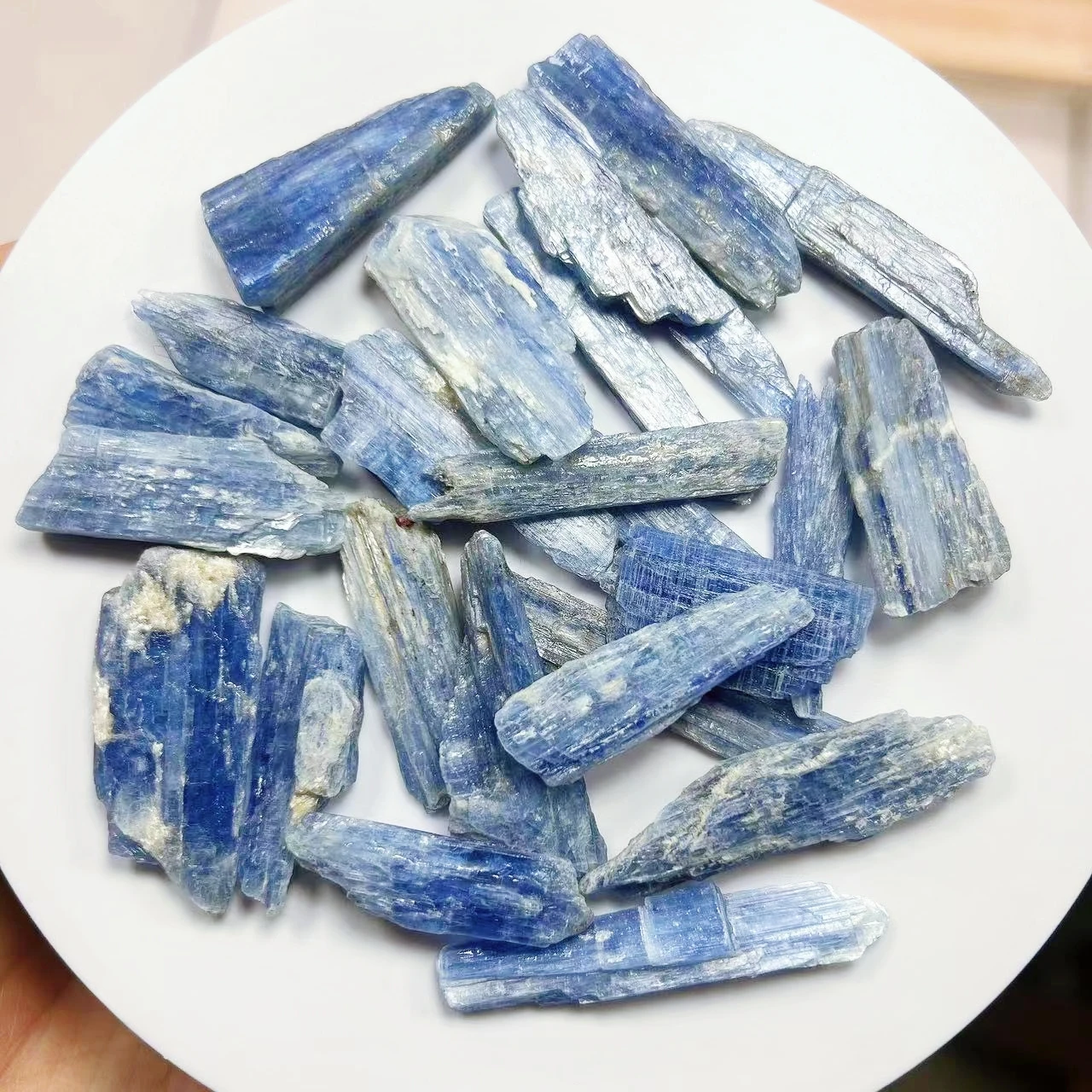 Natural Kyanite Strip Crystal Quartz Blue Raw Stone Mineral Specimen Reiki Healing DIY Gemstone Crystals Chip Home Decor Gift