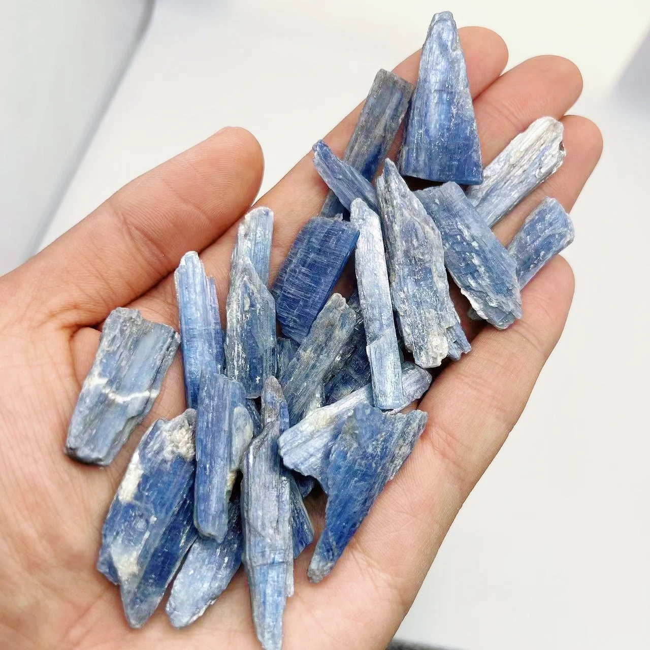Natural Kyanite Strip Crystal Quartz Blue Raw Stone Mineral Specimen Reiki Healing DIY Gemstone Crystals Chip Home Decor Gift