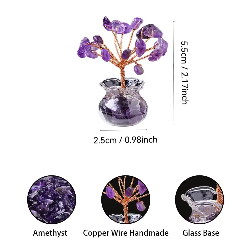 1Pcs New Natural Crystal Tree Reiki Healing Good Luck Crystal Macadam Positive Energy Feng Shui Mini Tree 1Pcs New Natural Crystal Tree Reiki Healing Good Luck Crystal Macadam Positive Energy Feng Shui Mini Tree