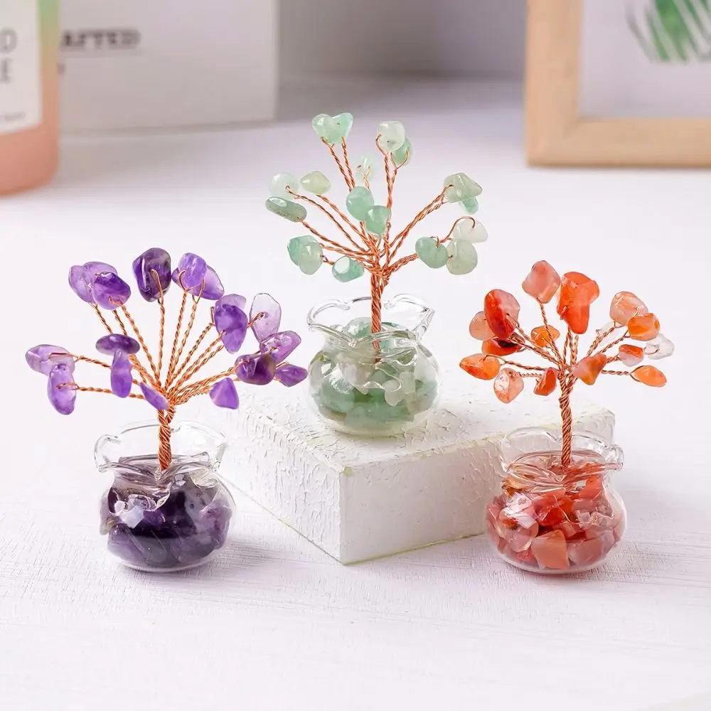 1Pcs New Natural Crystal Tree Reiki Healing Good Luck Crystal Macadam Positive Energy Feng Shui Mini Tree 1Pcs New Natural Crystal Tree Reiki Healing Good Luck Crystal Macadam Positive Energy Feng Shui Mini Tree