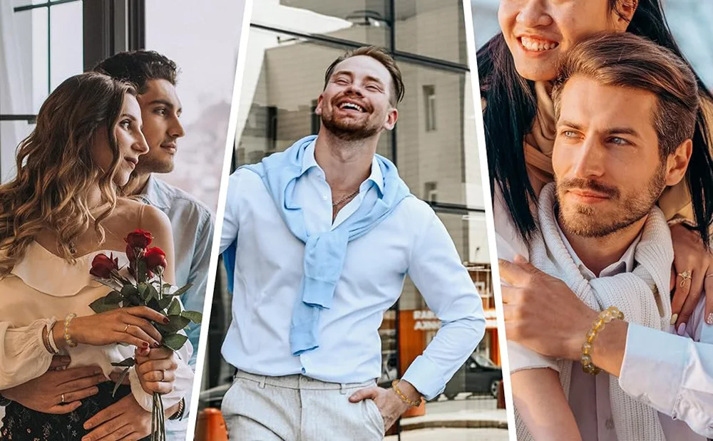 1PC High Quality Rutilated Quartz Crystal Bracelet Quartz Round Bead Exquisite Ladies Jewelry Healing Stone Bracelet for Women