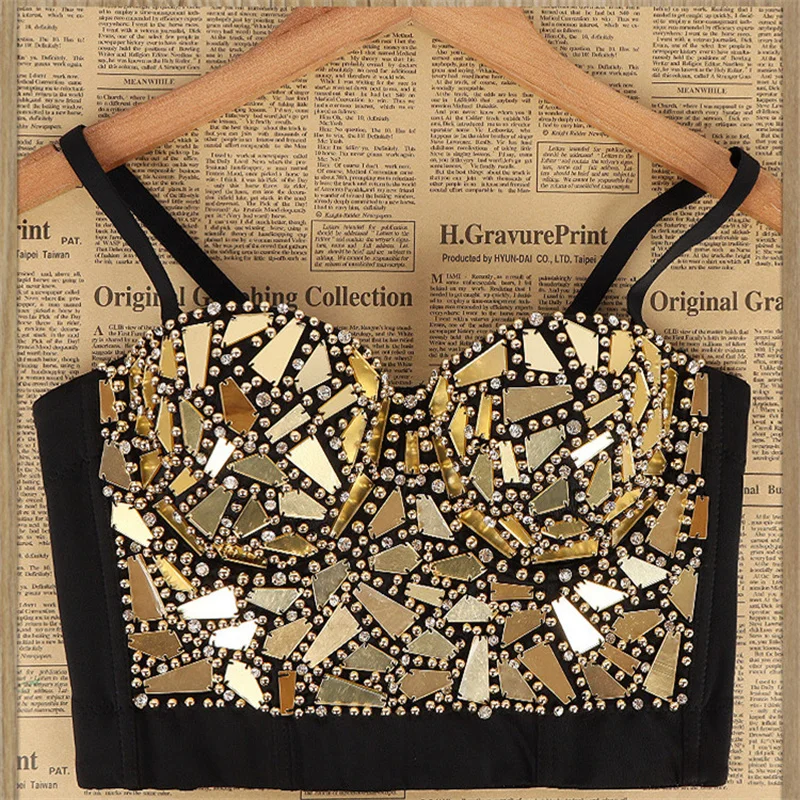 Summer High End Tops Women Corset Luxury Bling Diamond Sequined y2k Tank Woman Clothes Quality Push Up Bustier Ladies Crop Top Summer High End Tops Women Corset Luxury Bling Diamond Sequined y2k Tank Woman Clothes Quality Push Up Bustier Ladies Crop Top