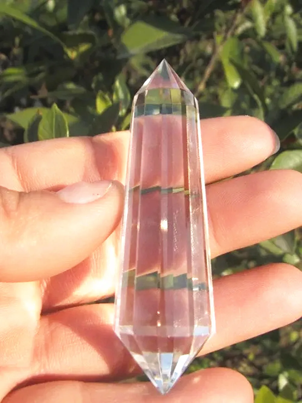 12 sided Clear Natural QUARTZ CRYSTAL Vogel Style Wand Point Healing 70mm 12 sided Clear Natural QUARTZ CRYSTAL Vogel Style Wand Point Healing 70mm