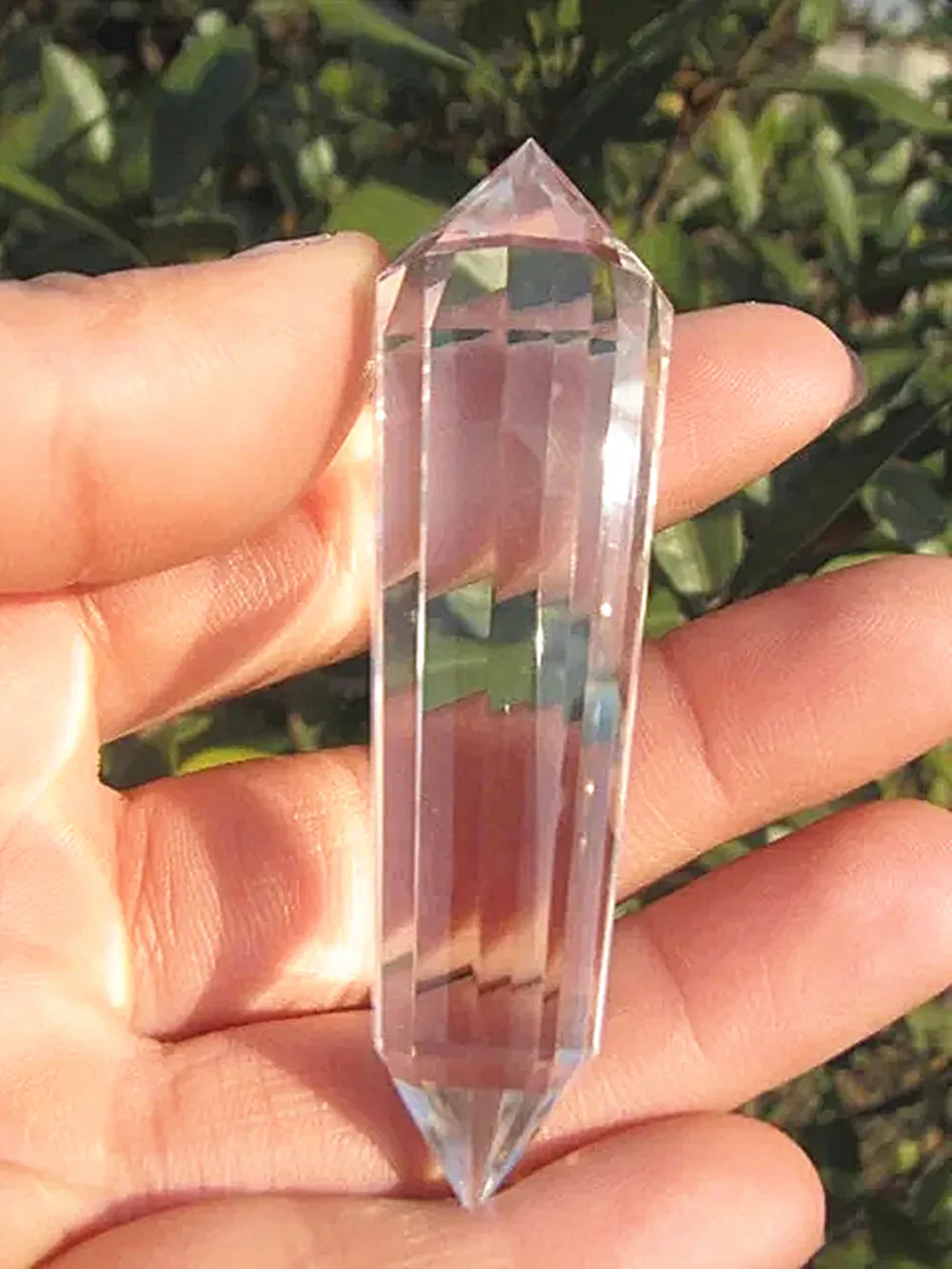 12 sided Clear Natural QUARTZ CRYSTAL Vogel Style Wand Point Healing 70mm 12 sided Clear Natural QUARTZ CRYSTAL Vogel Style Wand Point Healing 70mm