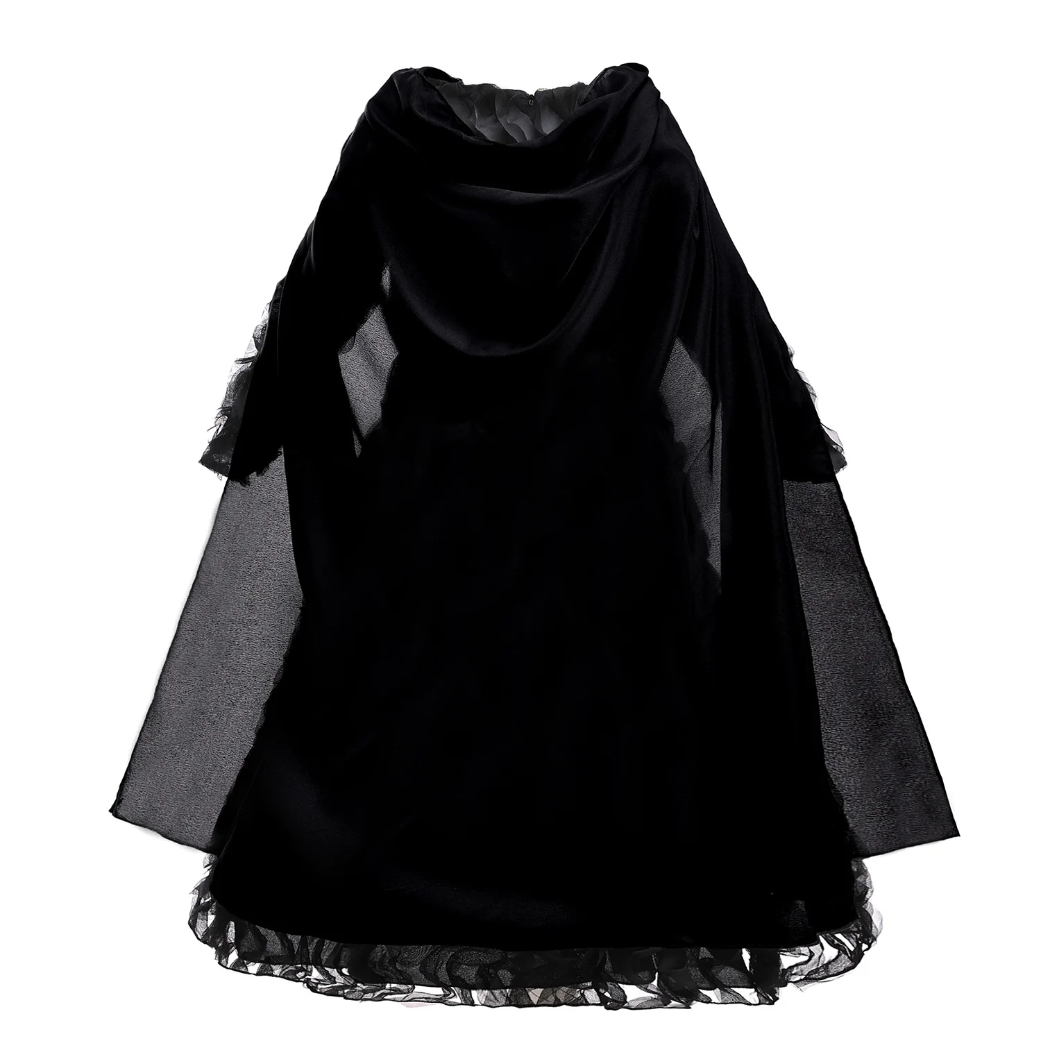 Witch Elphaba Dress for Girl Children Princess Dress With Detachable Cape Witch Hat Magic Broom Halloween Cosplay Costume