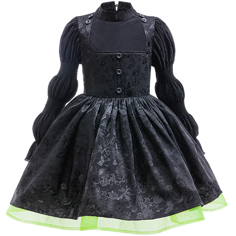 Girl Princess Dress Magic Wicked Witch Cosplay Costume Birthday Party Stage Performance Costume Halloween Carnival Kids Dress Up Girl Princess Dress Magic Wicked Witch Cosplay Costume Birthday Party Stage Performance Costume Halloween Carnival Kids Dress Up