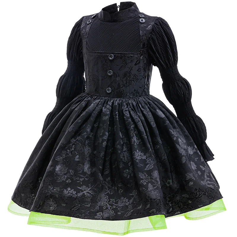 Girl Princess Dress Magic Wicked Witch Cosplay Costume Birthday Party Stage Performance Costume Halloween Carnival Kids Dress Up Girl Princess Dress Magic Wicked Witch Cosplay Costume Birthday Party Stage Performance Costume Halloween Carnival Kids Dress Up