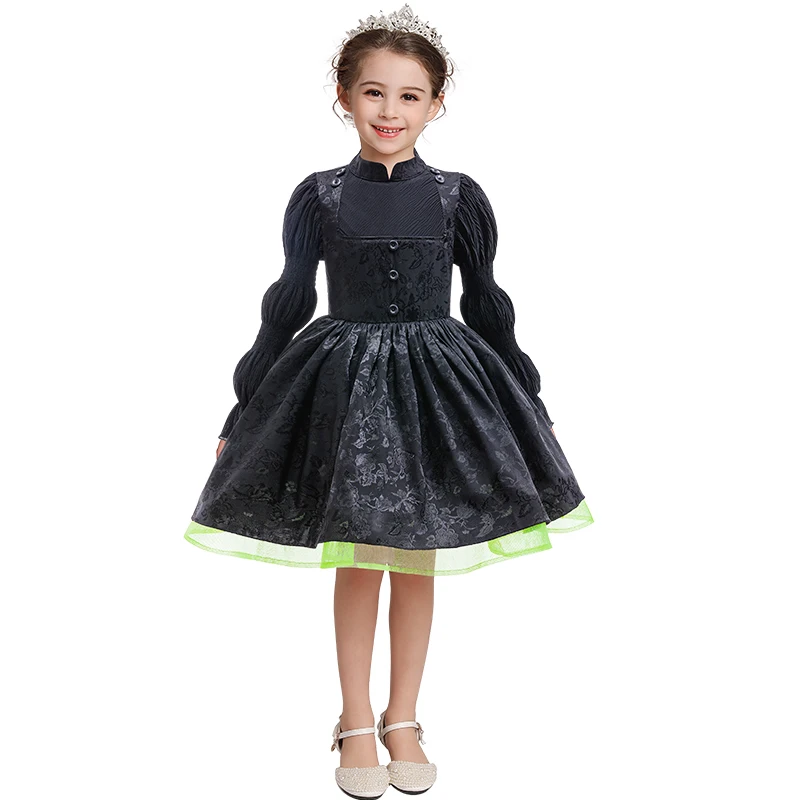 Girl Princess Dress Magic Wicked Witch Cosplay Costume Birthday Party Stage Performance Costume Halloween Carnival Kids Dress Up Girl Princess Dress Magic Wicked Witch Cosplay Costume Birthday Party Stage Performance Costume Halloween Carnival Kids Dress Up