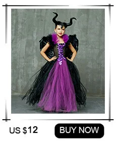 Fairytale Green Witch Dress with Hat Broom Glamour Kids Halloween Fancy Gown Tutu Robe Costume Gothic Girls Cosplay Clothing