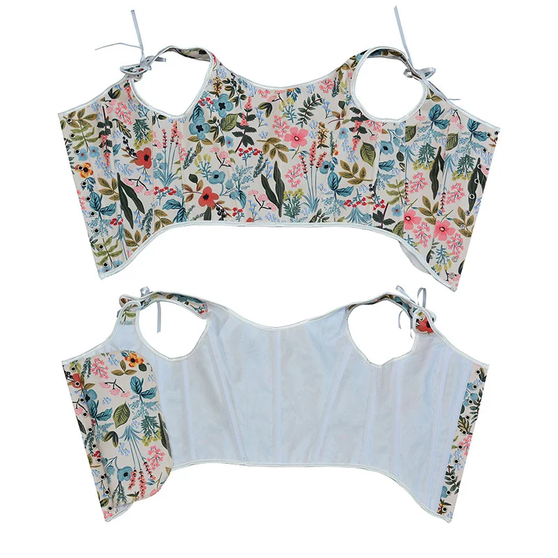 Fashion Lolita Shirt Women Tank Tops Camis Harajuku Vintage y2k Corset Woman Clothing Blusas Sexy Ladies Crop Top Camiseta Mujer