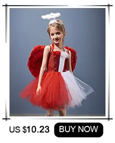 Girls Gothic Halloween Ghost Witch Costume Flare Sleeve Kids Gown Robe Tutu Dress with Witch Hat for Purim Carnival Party