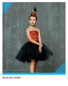 Glittery Black & Purple Kids Evil Witch Tutu Dress Girls Dark Fairy Witch Tutu Halloween Cosplay Costume With Horns and Wings