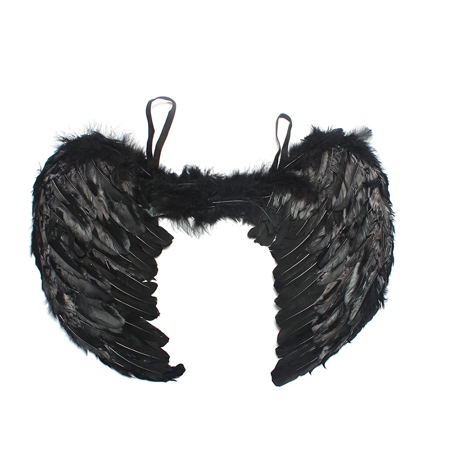 Glittery Black & Purple Kids Evil Witch Tutu Dress Girls Dark Fairy Witch Tutu Halloween Cosplay Costume With Horns and Wings