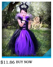 Glittery Black & Purple Kids Evil Witch Tutu Dress Girls Dark Fairy Witch Tutu Halloween Cosplay Costume With Horns and Wings