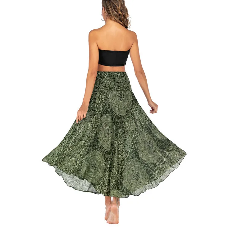 Ethnic Style Fashion Skirts Women Clothes Roupas Saia Bottom Skirt Woman Long Jupe Bohemian Boho Flowers Elastic Waist Faldas Ethnic Style Fashion Skirts Women Clothes Roupas Saia Bottom Skirt Woman Long Jupe Bohemian Boho Flowers Elastic Waist Faldas