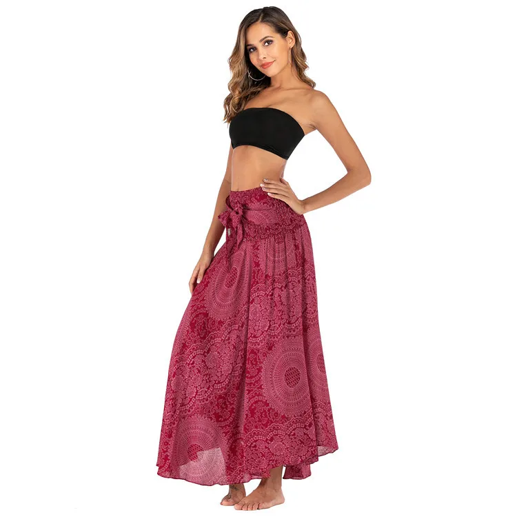 Ethnic Style Fashion Skirts Women Clothes Roupas Saia Bottom Skirt Woman Long Jupe Bohemian Boho Flowers Elastic Waist Faldas Ethnic Style Fashion Skirts Women Clothes Roupas Saia Bottom Skirt Woman Long Jupe Bohemian Boho Flowers Elastic Waist Faldas