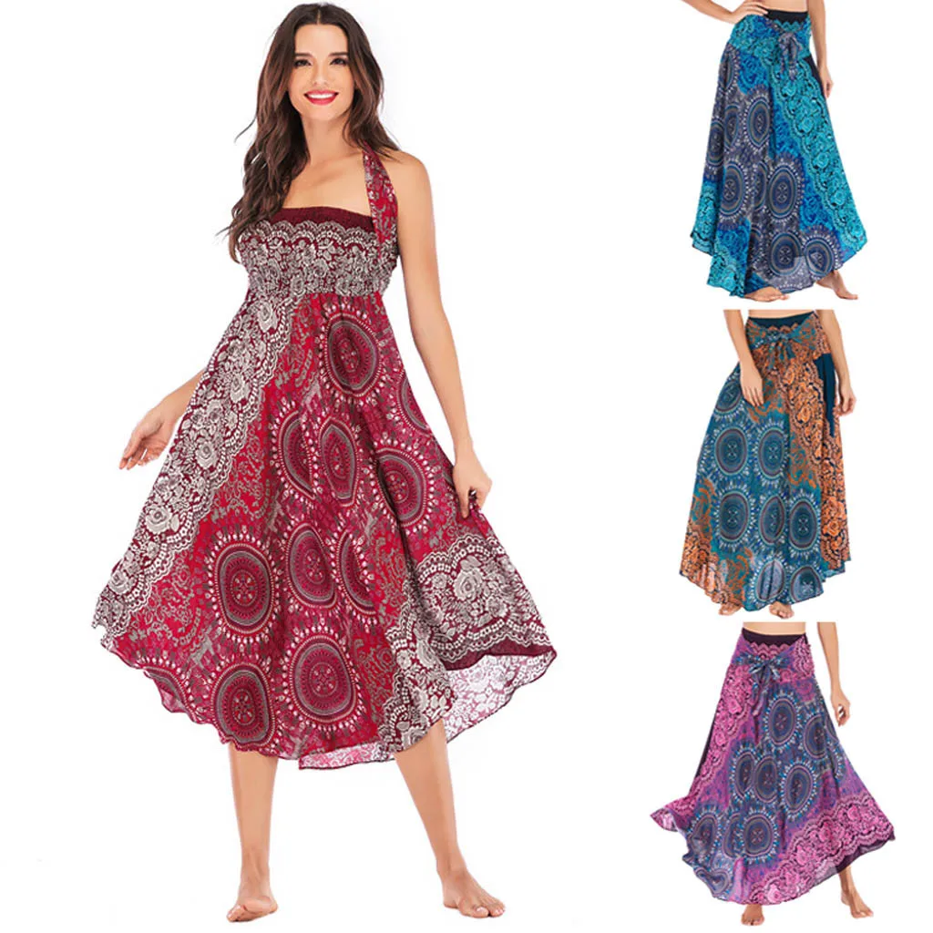 Ethnic Style Fashion Skirts Women Clothes Roupas Saia Bottom Skirt Woman Long Jupe Bohemian Boho Flowers Elastic Waist Faldas Ethnic Style Fashion Skirts Women Clothes Roupas Saia Bottom Skirt Woman Long Jupe Bohemian Boho Flowers Elastic Waist Faldas