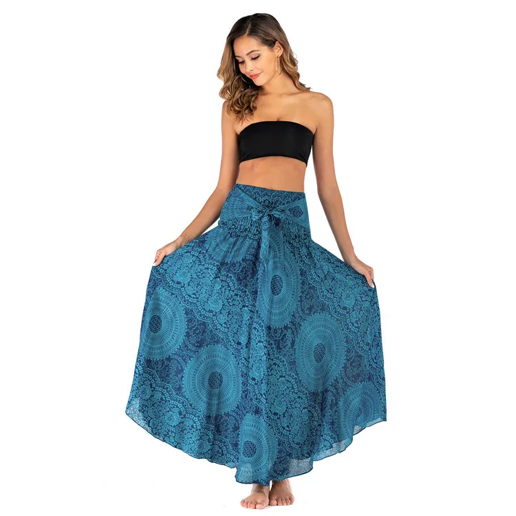 Ethnic Style Fashion Skirts Women Clothes Roupas Saia Bottom Skirt Woman Long Jupe Bohemian Boho Flowers Elastic Waist Faldas Ethnic Style Fashion Skirts Women Clothes Roupas Saia Bottom Skirt Woman Long Jupe Bohemian Boho Flowers Elastic Waist Faldas