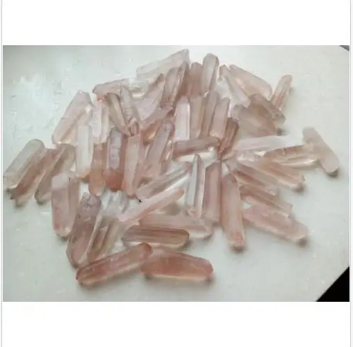 1000g AAA+ NATURAL CLEAR/Pink Lemurian Seed Quartz Crystal Point Specimen