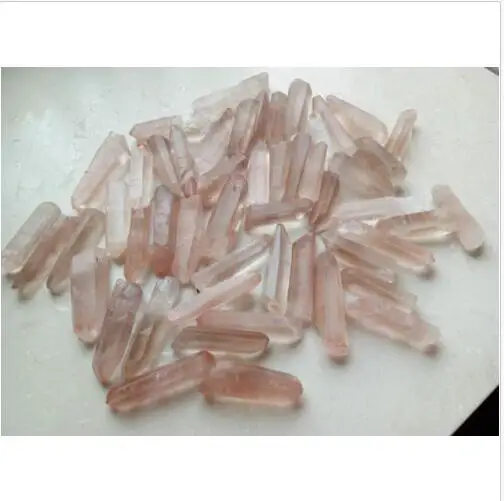 1000g AAA+ NATURAL CLEAR/Pink Lemurian Seed Quartz Crystal Point Specimen