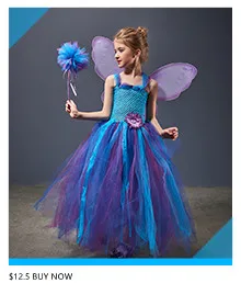 Fairytale Sparkly Bat Witch Halloween Costume Girls Vampire Tutu Dress with Broom Hat Kids Role Play Cosplay Party Fancy Dress