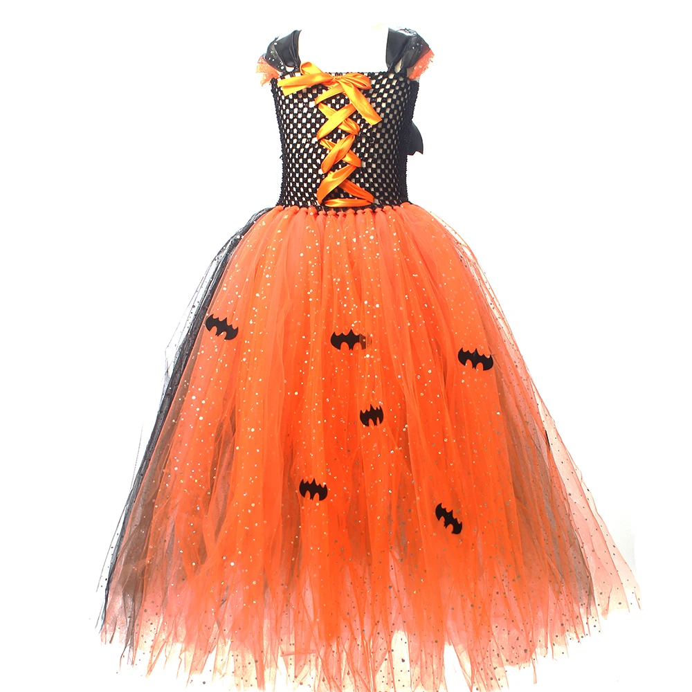 Fairytale Sparkly Bat Witch Halloween Costume Girls Vampire Tutu Dress with Broom Hat Kids Role Play Cosplay Party Fancy Dress Fairytale Sparkly Bat Witch Halloween Costume Girls Vampire Tutu Dress with Broom Hat Kids Role Play Cosplay Party Fancy Dress