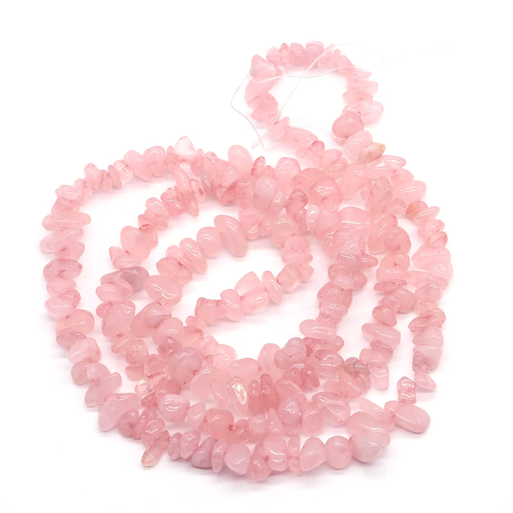 5-8mm Natural Gravel Stone Rose Pink Quartz Irregular Shape Chips Beads For Jewelry Making DIY Necklace Bracelet Accessories 5-8mm Natural Gravel Stone Rose Pink Quartz Irregular Shape Chips Beads For Jewelry Making DIY Necklace Bracelet Accessories