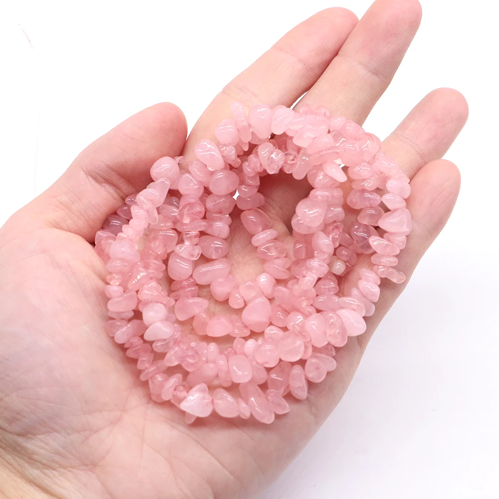 5-8mm Natural Gravel Stone Rose Pink Quartz Irregular Shape Chips Beads For Jewelry Making DIY Necklace Bracelet Accessories 5-8mm Natural Gravel Stone Rose Pink Quartz Irregular Shape Chips Beads For Jewelry Making DIY Necklace Bracelet Accessories