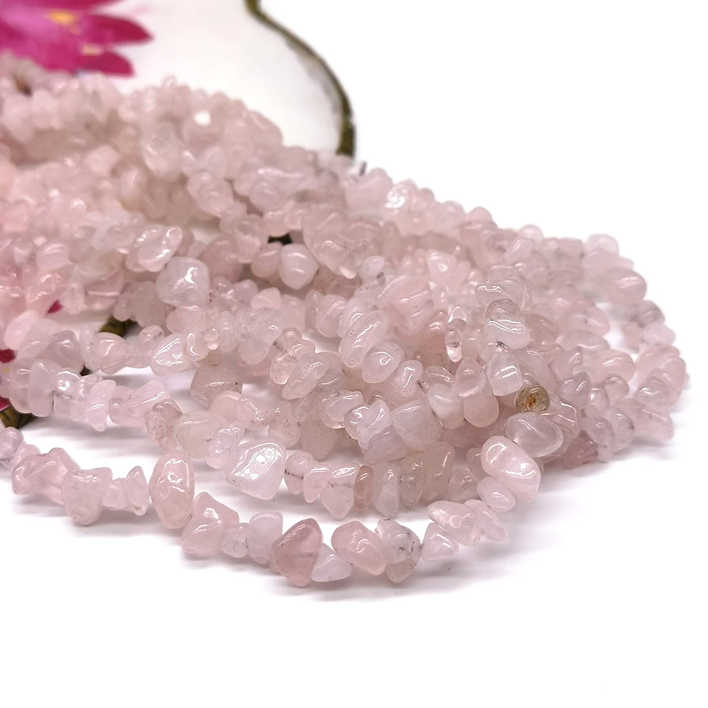 5-8mm Natural Gravel Stone Rose Pink Quartz Irregular Shape Chips Beads For Jewelry Making DIY Necklace Bracelet Accessories 5-8mm Natural Gravel Stone Rose Pink Quartz Irregular Shape Chips Beads For Jewelry Making DIY Necklace Bracelet Accessories