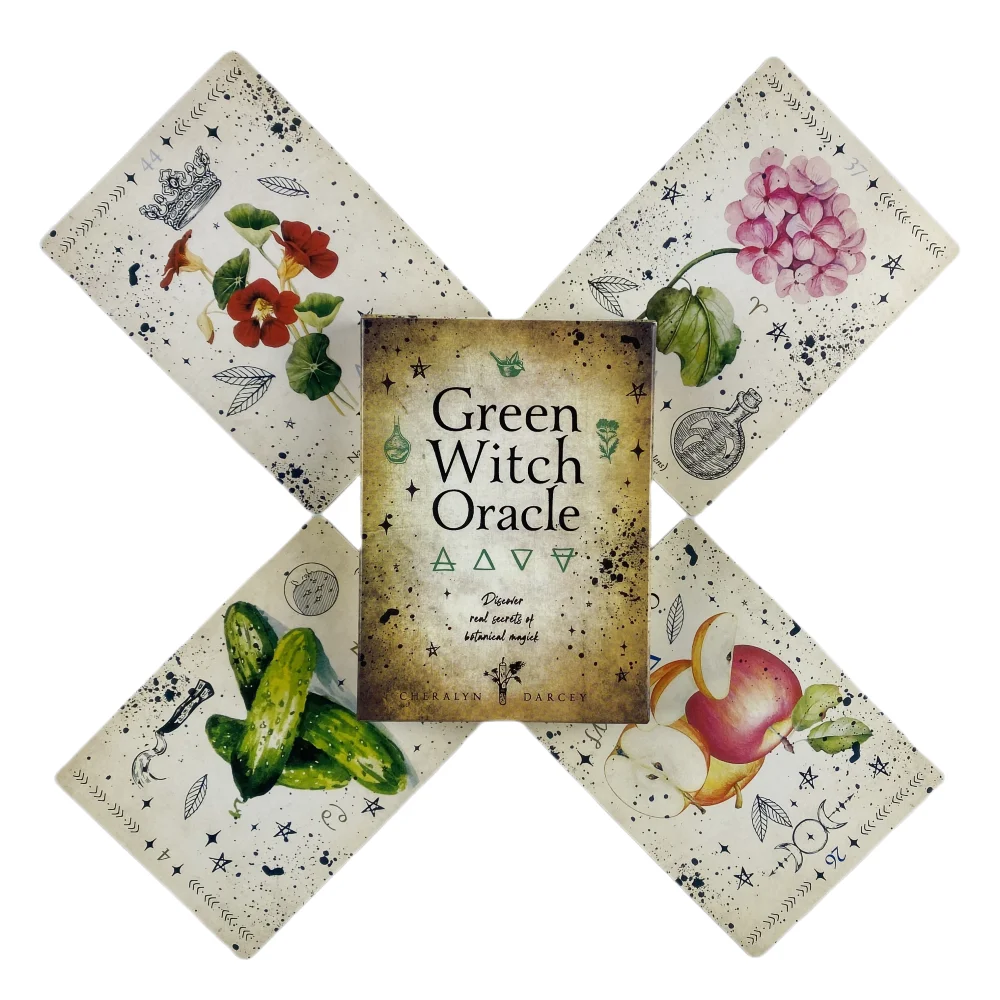 Green Witch Oracle Cards Fortune-telling Tarot Divination Edition Creativity Board Game Deck Green Witch Oracle Cards Fortune-telling Tarot Divination Edition Creativity Board Game Deck