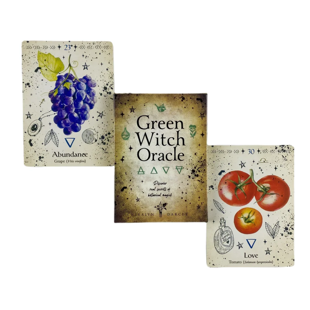 Green Witch Oracle Cards Fortune-telling Tarot Divination Edition Creativity Board Game Deck Green Witch Oracle Cards Fortune-telling Tarot Divination Edition Creativity Board Game Deck