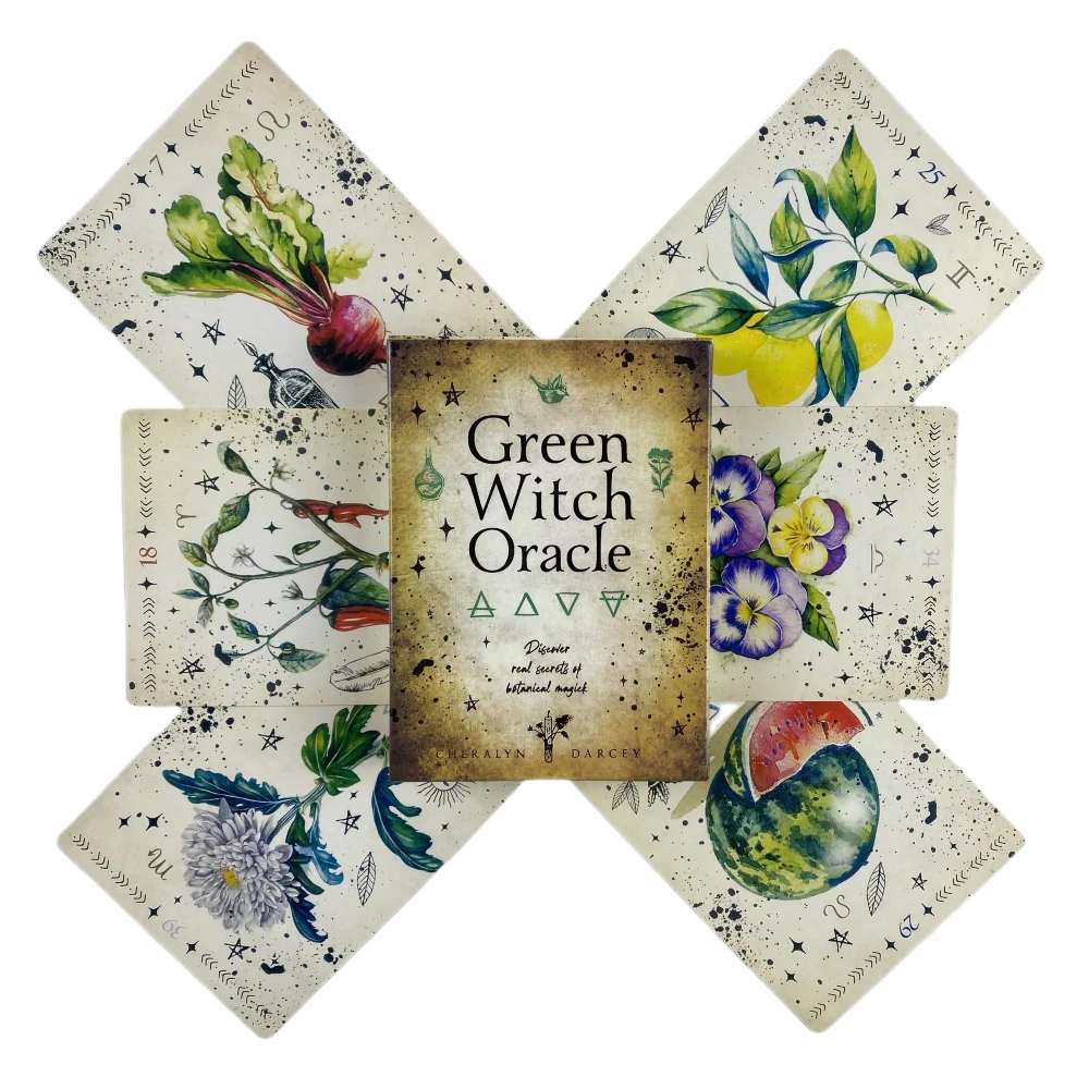 Green Witch Oracle Cards Fortune-telling Tarot Divination Edition Creativity Board Game Deck Green Witch Oracle Cards Fortune-telling Tarot Divination Edition Creativity Board Game Deck